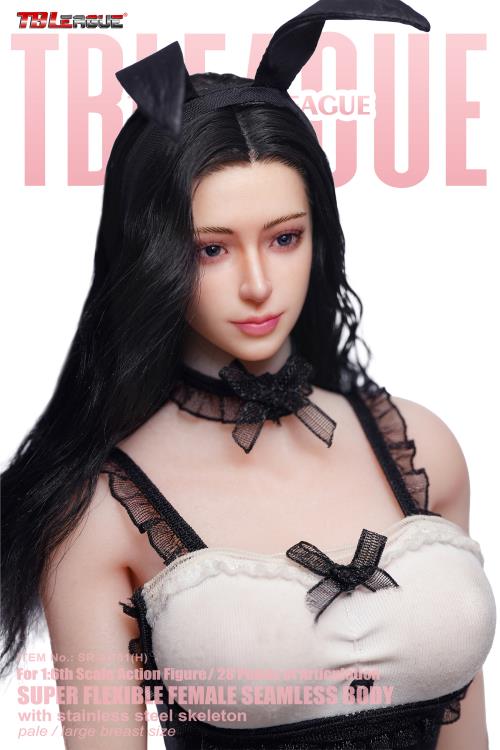 Female Bunny Black (Pale Large Bust) 1/6 Scale Figure (SR-AD01 With Head Sculpt) Gallery Image 6