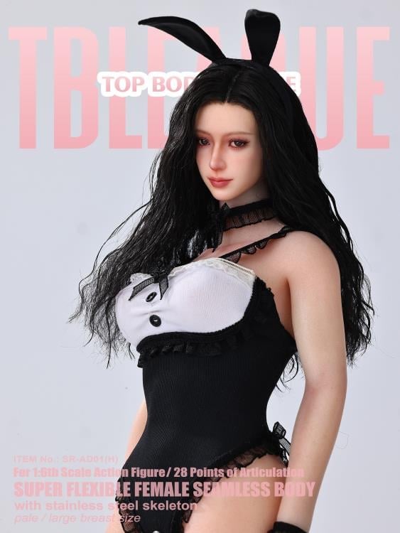 Female Bunny Black (Pale Large Bust) 1/6 Scale Figure (SR-AD01 With Head Sculpt) Gallery Image 11
