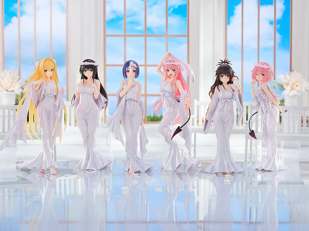 To Love-Ru Darkness 15th Anniversary CHILLfigg Goddess Dress Ver. Boxed Set of 6 Figures Gallery Image 1