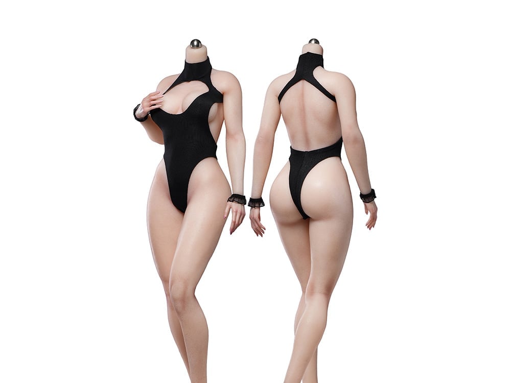 Female Bunny Black (Pale Large Bust) 1/6 Scale Body (SR-AD01 Without Head Sculpt) Gallery Image 1