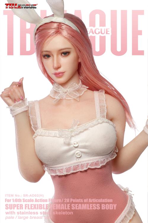 Female Bunny Pink (Pale Large Bust) 1/6 Scale Figure (SR-AD02 With Head Sculpt) Gallery Image 8