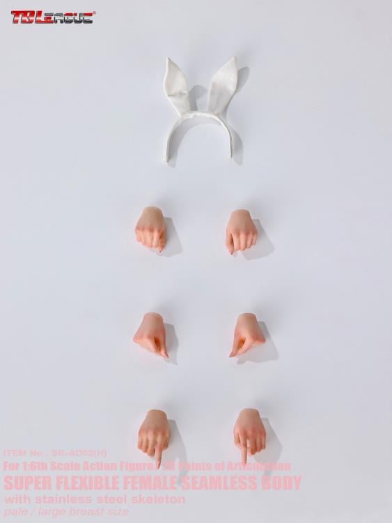 Female Bunny Pink (Pale Large Bust) 1/6 Scale Figure (SR-AD02 With Head Sculpt) Gallery Image 18