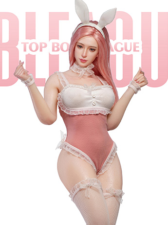 Female Bunny Pink (Pale Large Bust) 1/6 Scale Figure (SR-AD02 With Head Sculpt) Gallery Image 2
