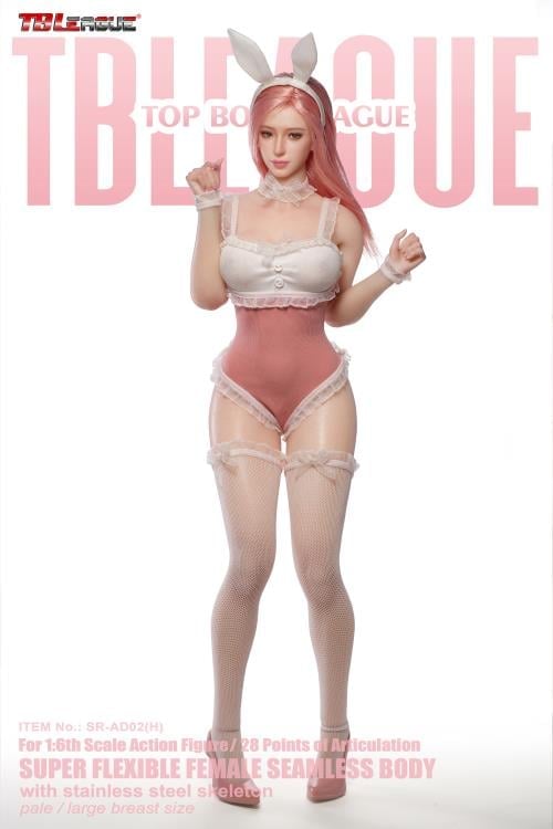 Female Bunny Pink (Pale Large Bust) 1/6 Scale Figure (SR-AD02 With Head Sculpt) Gallery Image 7
