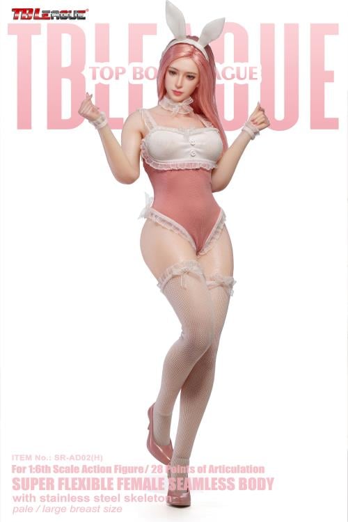 Female Bunny Pink (Pale Large Bust) 1/6 Scale Figure (SR-AD02 With Head Sculpt) Gallery Image 3