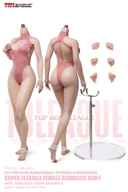 Female Bunny Pink (Pale Large Bust) 1/6 Scale Body (SR-AD02 Without Head Sculpt) Gallery Image 3