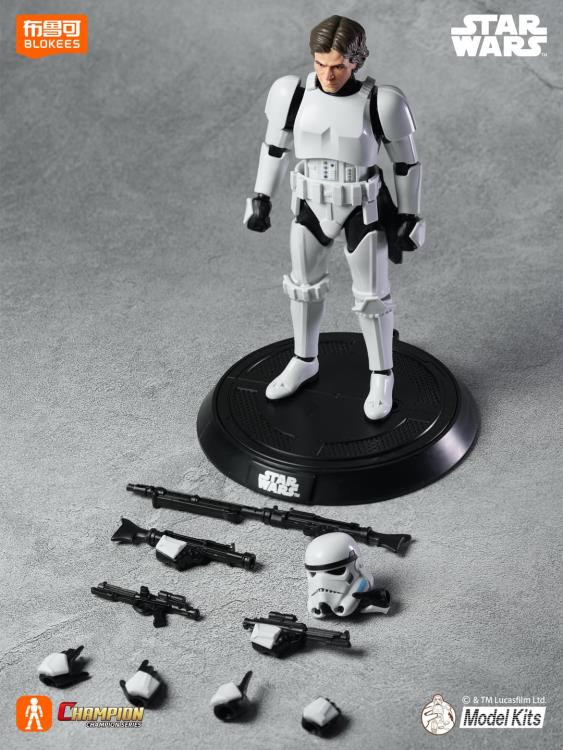 Star Wars: A New Hope Champion Class 03 Han Solo (Stormtrooper Disguise) Model Kit Gallery Image 8