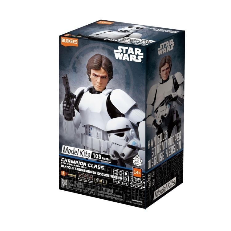 Star Wars: A New Hope Champion Class 03 Han Solo (Stormtrooper Disguise) Model Kit Gallery Image 9