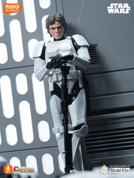 Star Wars: A New Hope Champion Class 03 Han Solo (Stormtrooper Disguise) Model Kit Gallery Image 4