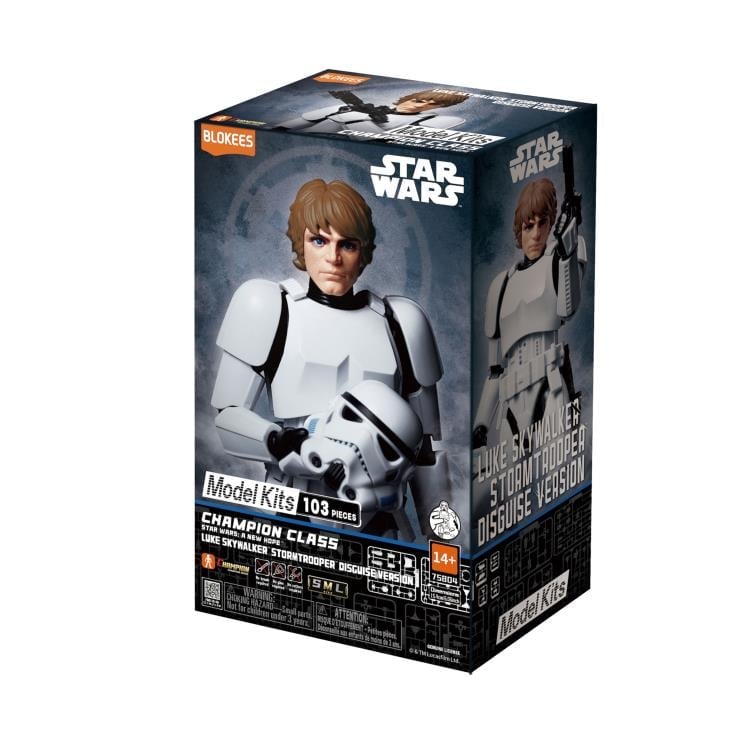 Star Wars: A New Hope Champion Class 04 Luke Skywalker (Stormtrooper Disguise) Model Kit Gallery Image 11