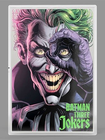 2026 DC Comics Three Jokers The Comedian 1 oz Silver Foil Collectible Gallery Image 2