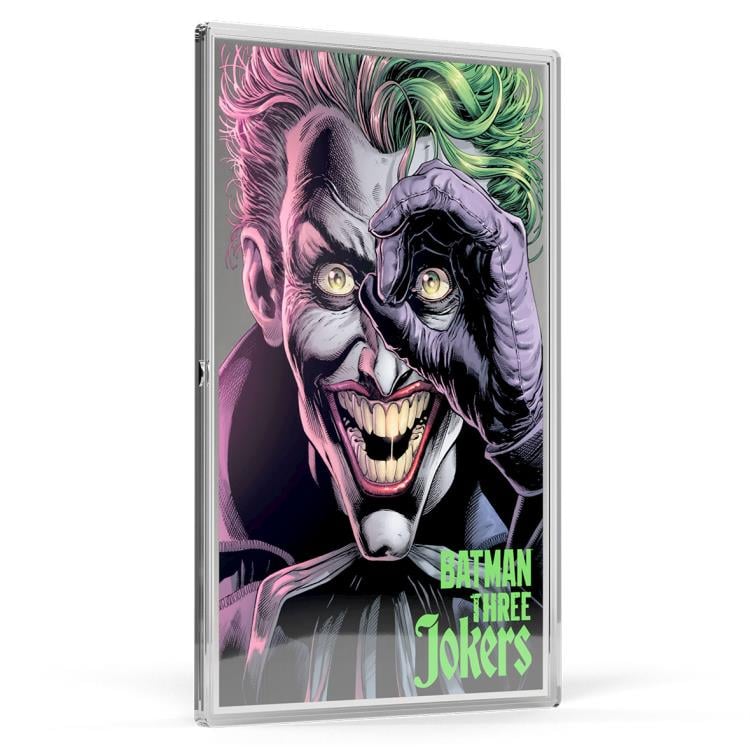 2026 DC Comics Three Jokers The Comedian 1 oz Silver Foil Collectible Gallery Image 5