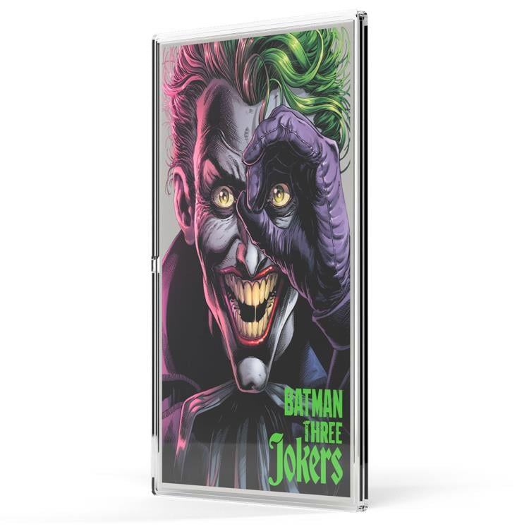 2026 DC Comics Three Jokers The Comedian 1 oz Silver Foil Collectible Gallery Image 7