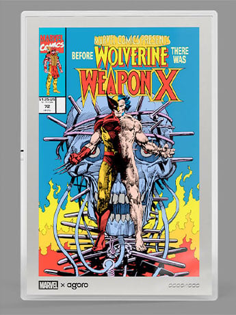 2026 Marvel Comic Covers - Wolverine Weapon X #72 1 oz Silver Foil Collectible Gallery Image 2