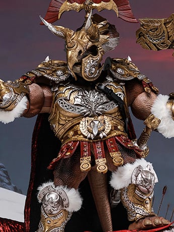 Dinosaur Battlefield The Old King of Triceratops (Deluxe Edition Brown Ver.) 1/12 Scale Action Figure Gallery Image 2