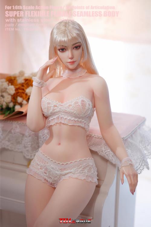 Female Body (Pale Medium Bust) 1/6 Scale Action Figure (TB-DF01 With Head Sculpt) Gallery Image 4
