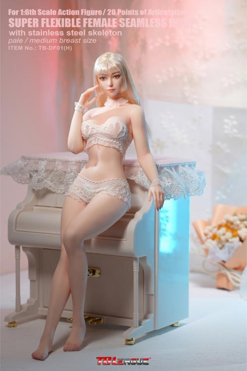 Female Body (Pale Medium Bust) 1/6 Scale Action Figure (TB-DF01 With Head Sculpt) Gallery Image 3