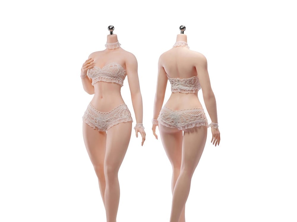 Female Body (Pale Medium Bust) 1/6 Scale Action Figure (TB-DF01 Without Head Sculpt) Gallery Image 1