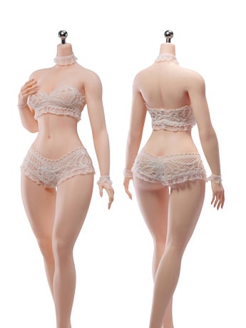 Female Body (Pale Medium Bust) 1/6 Scale Action Figure (TB-DF01 Without Head Sculpt) Gallery Image 2