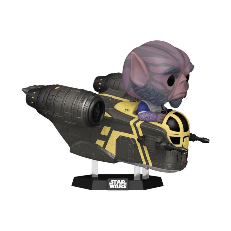 Star Wars: Mandalorian & Grogu Pop! Rides #838 Deluxe Zeb Orrelios in the Razor Crest Gallery Image 3
