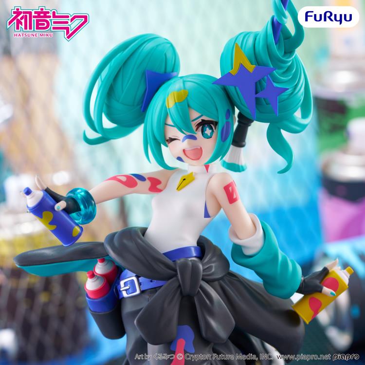 Vocaloid Muchute Hatsune Miku (Paint Girl Another Color Ver.) Figure