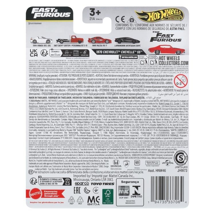 Fast & Furious Hot Wheels Premium 1970 Chevrolet Chevelle SS Gallery Image 8