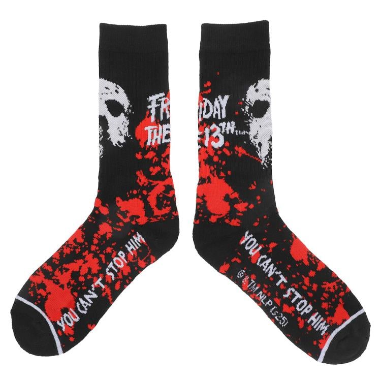 Friday the 13th Jason Mask Glow-In-The-Dark Men's Crew Socks 3-Pack Gallery Image 3
