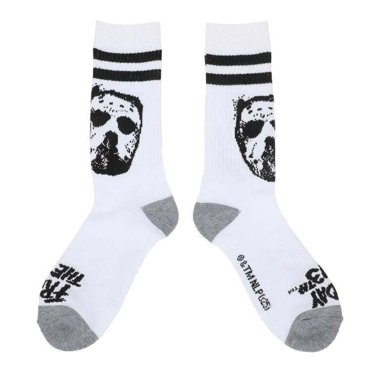 Friday the 13th Jason Mask Glow-In-The-Dark Men's Crew Socks 3-Pack Gallery Image 5
