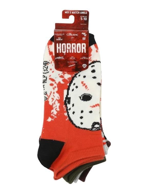 Horror Characters Women's Ankle Socks 5-Pack Gallery Image 9