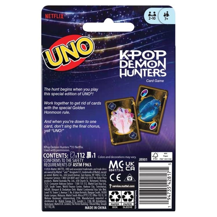 KPop Demon Hunters UNO Card Game Gallery Image 6