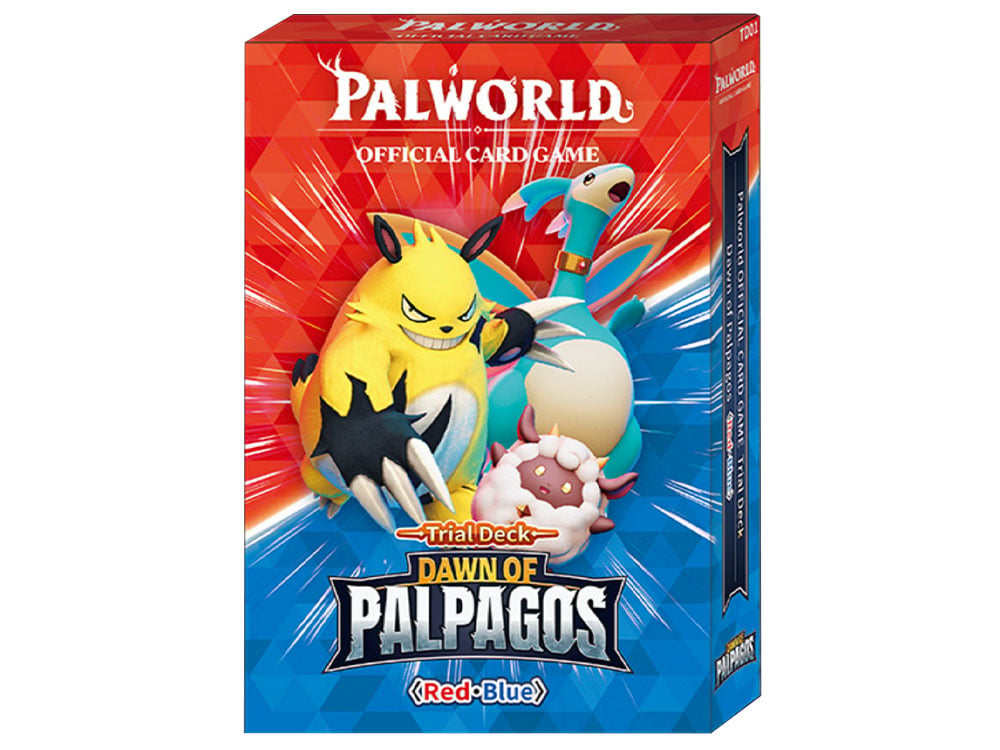 Palworld Official Card Game Dawn of Palpagos Red Blue Trial Deck (English Edition) Gallery Image 1