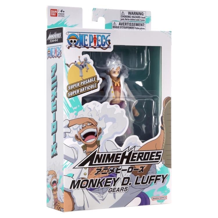 One Piece Anime Heroes Monkey D. Luffy (Gear 5) Action Figure Gallery Image 10
