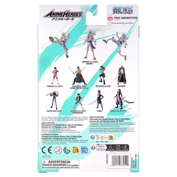 One Piece Anime Heroes Monkey D. Luffy (Gear 5) Action Figure Gallery Image 11