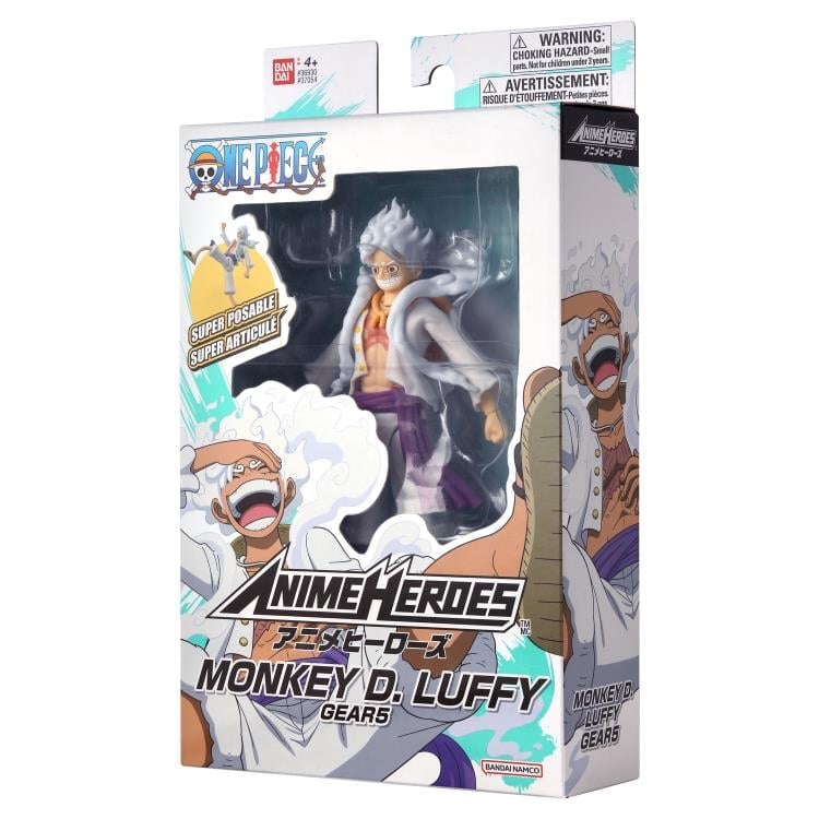 One Piece Anime Heroes Monkey D. Luffy (Gear 5) Action Figure Gallery Image 9