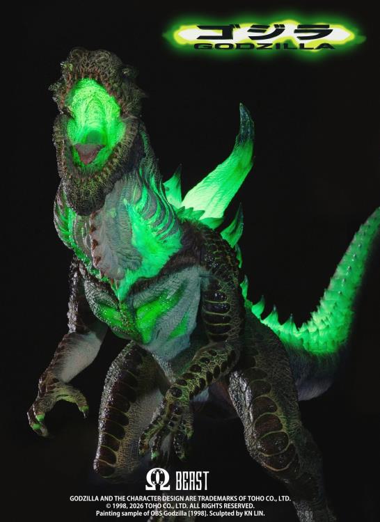 WF限定 ゴジラ 1998 オメガビースト EZHOBI 完成品 Godzilla (1998) Omega Beast Series Godzilla (Glow-in-the-Dark Ver