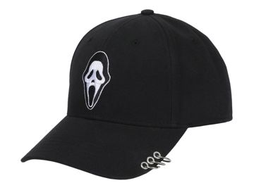 Ghost Face Embroidered Snapback Hat