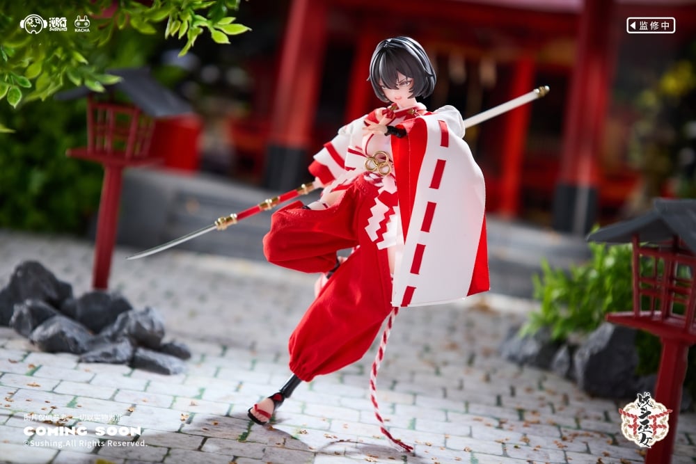Combat Priestess Kikyou Uefuji 1/12 Scale Action Figure (With Bonus) Gallery Image 9
