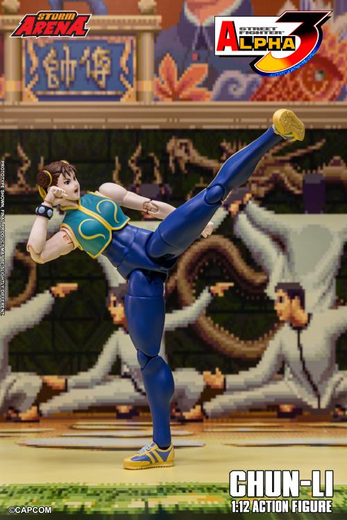 Street Fighter Alpha 3 Storm Arena Chun-Li 1/12 Scale Action Figure Gallery Image 9