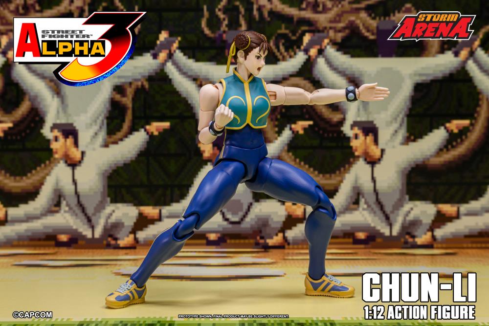 Street Fighter Alpha 3 Storm Arena Chun-Li 1/12 Scale Action Figure Gallery Image 7