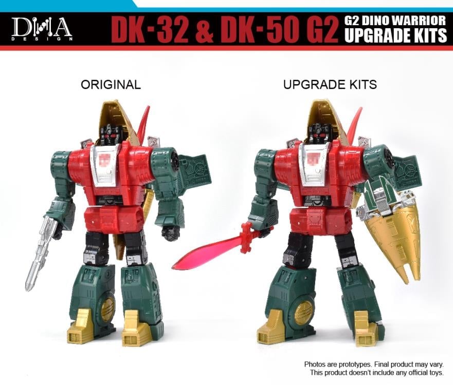 DK-32 & DK-50 G2 Dino Warrior Upgrade Kit Gallery Image 3
