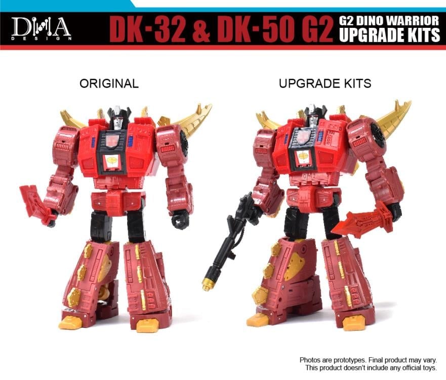 DK-32 & DK-50 G2 Dino Warrior Upgrade Kit Gallery Image 11