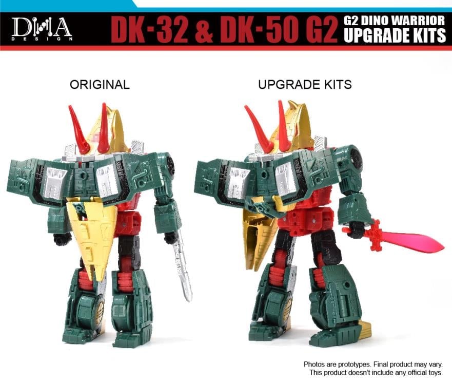 DK-32 & DK-50 G2 Dino Warrior Upgrade Kit Gallery Image 5