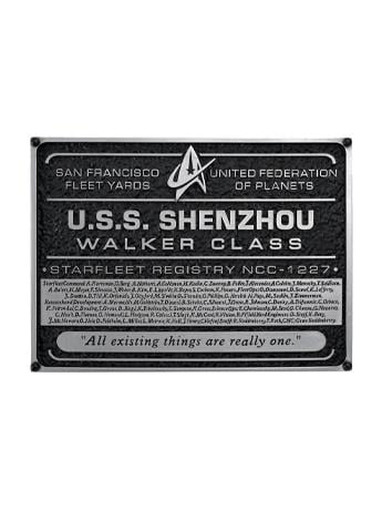 Star Trek: Discovery U.S.S. Shenzhou Resin Dedication Plaque Gallery Image 2