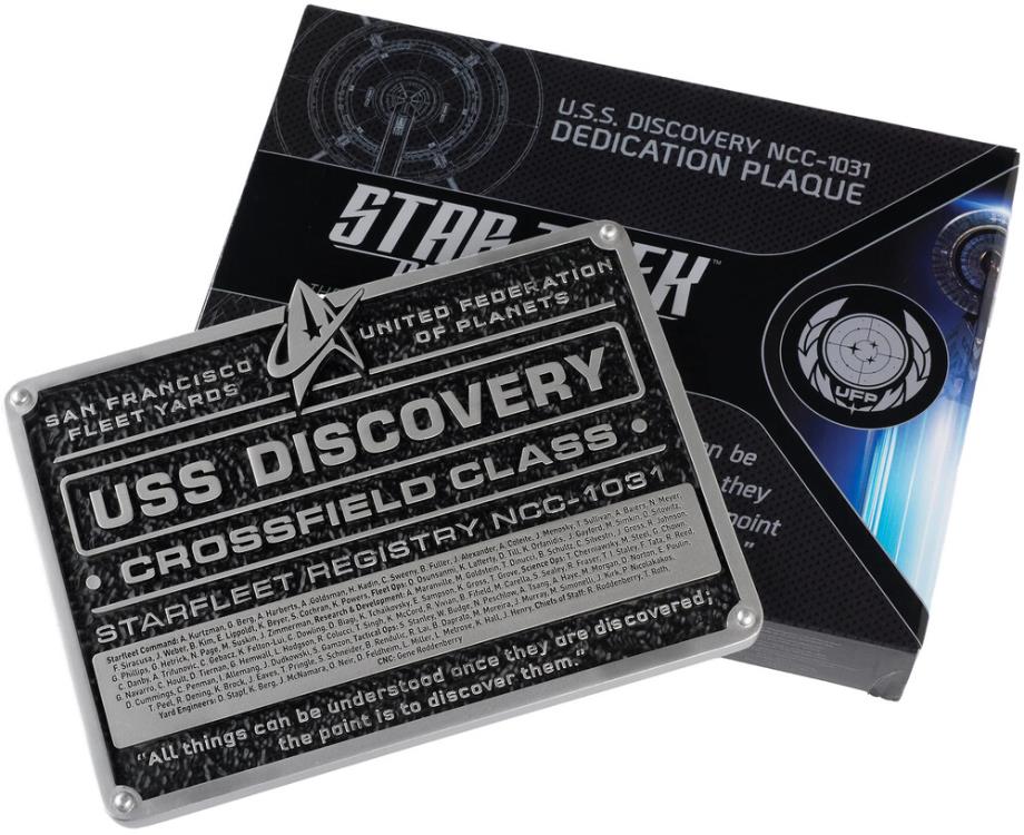 Star Trek: Discovery U.S.S. Discovery Resin Dedication Plaque Gallery Image 5