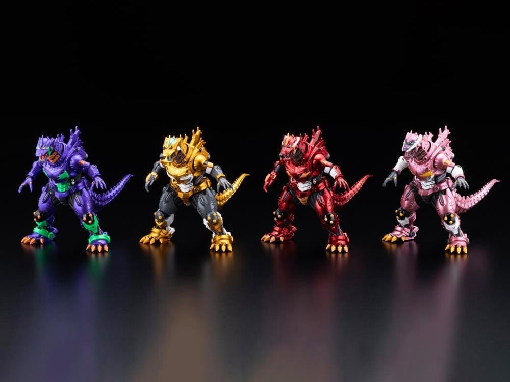 Godzilla vs. Evangelion Hyper Modeling MFS-3 Kiryu (Metallic Eva Color Ver.) Set of 4 Figures Gallery Image 1