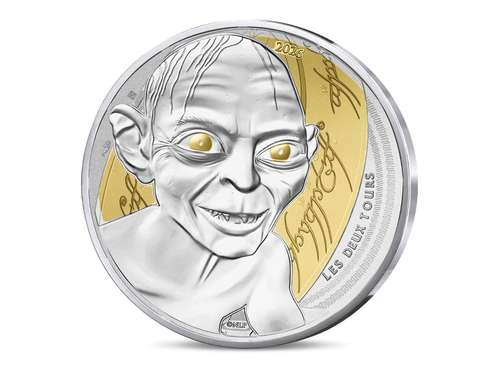 2026 France The Lord of the Rings Gollum Limited Edition 10 Euro Silver Collectible Coin Gallery Image 1