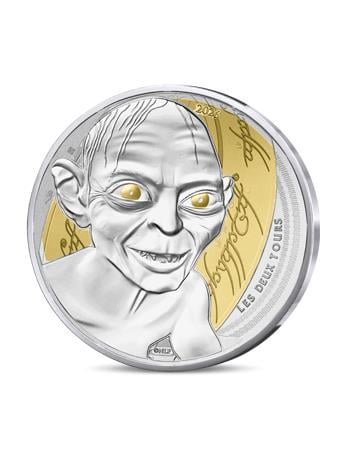 2026 France The Lord of the Rings Gollum Limited Edition 10 Euro Silver Collectible Coin Gallery Image 2
