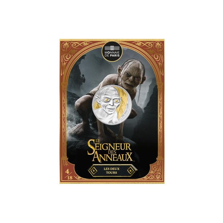 2026 France The Lord of the Rings Gollum Limited Edition 10 Euro Silver Collectible Coin Gallery Image 5