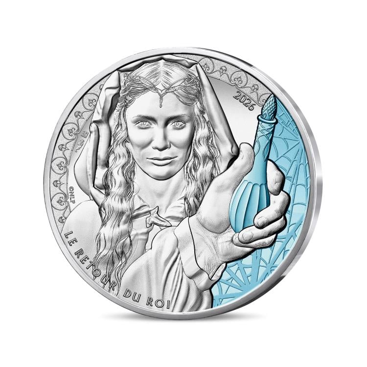2026 France The Lord of the Rings Galadriel Limited Edition 10 Euro Silver Collectible Coin Gallery Image 3