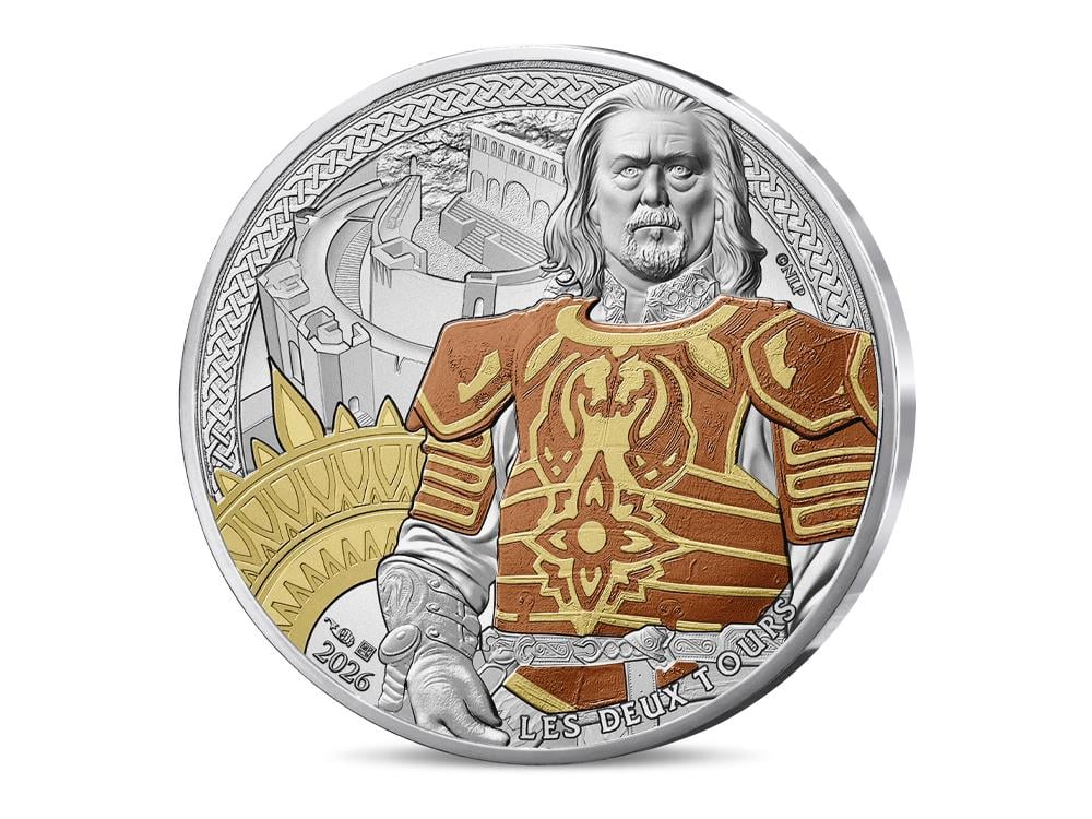 2026 France The Lord of the Rings Theoden Limited Edition 10 Euro Silver Collectible Coin Gallery Image 1